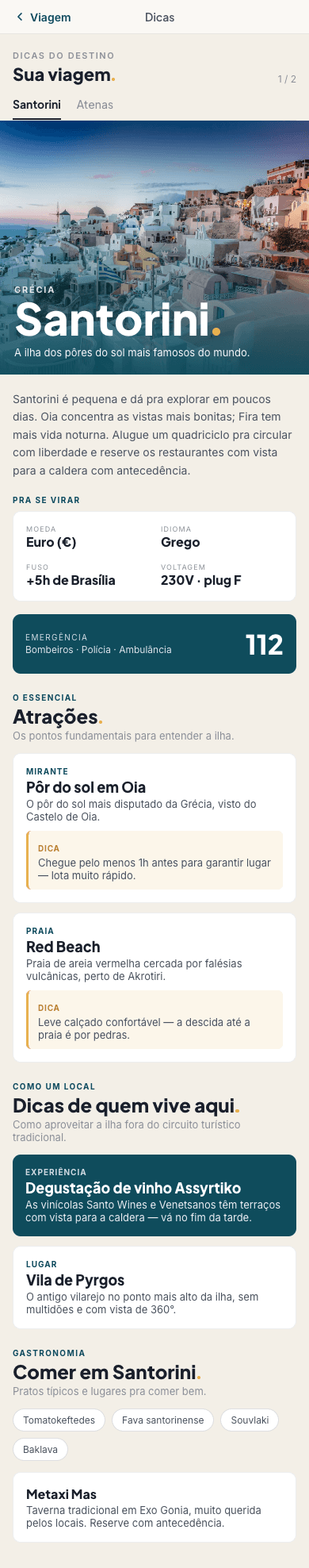 App do passageiro — dicas