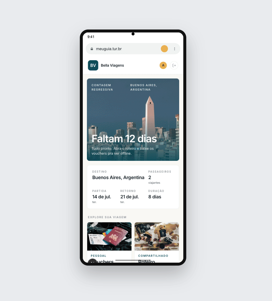 Adicionando à tela inicial no Android